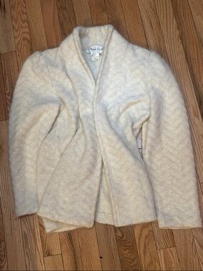 Maria Krist silk and agora sweater jacket size M
